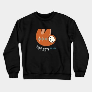 Papa Sloth Crewneck Sweatshirt